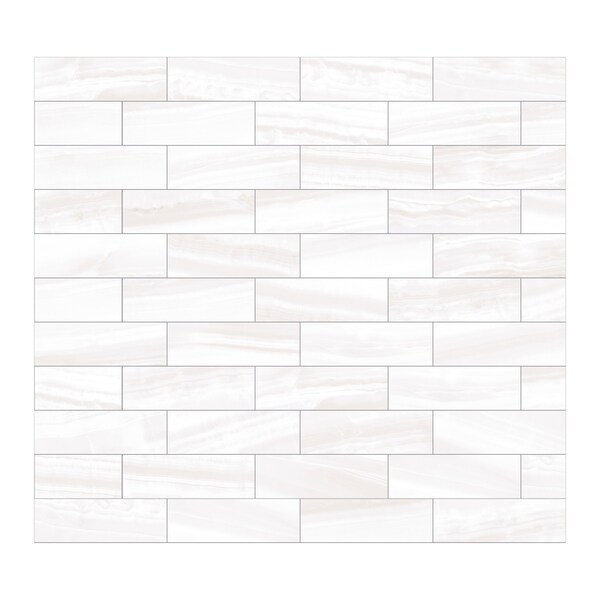 Andova Tiles SAMPLE-Doric 4 in. x 12 in. Ceramic Marble Look Subway ...