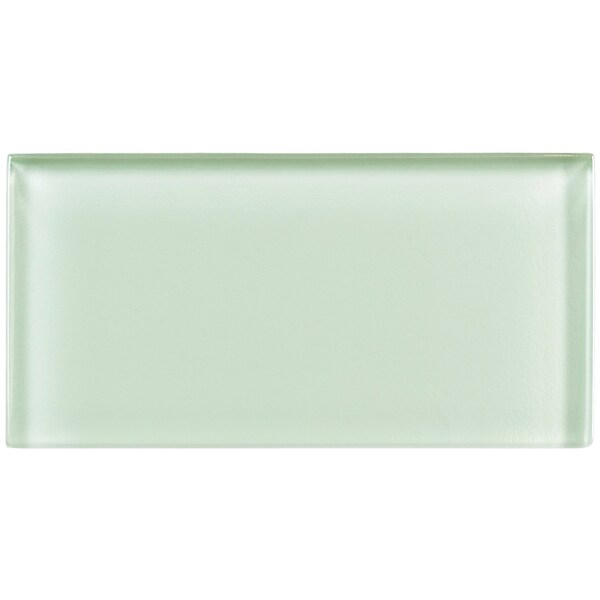 Andova Tiles Enchant-Joy Florette Green 3-in. x 6-in. Subway Polished ...