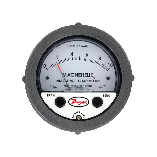 Dwyer Instruments Differential pressure indicating transmitter, range 0 ...