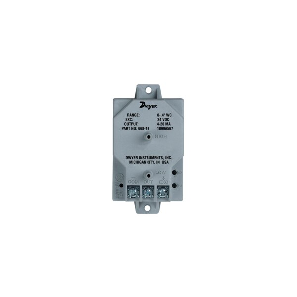 Dwyer Instruments Differential pressure transmitter, bi-directional ...