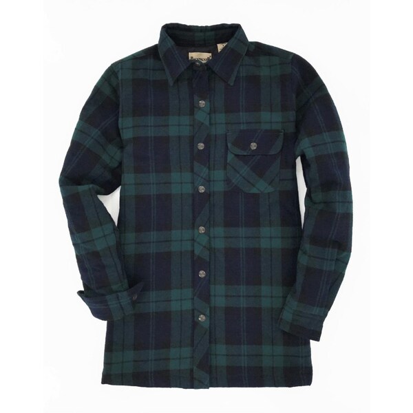 Flannel Shirt Jacket, Black Watch 