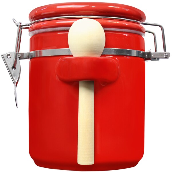 Blue Donuts 33oz Ceramic Airtight Food Storage Kitchen Canister