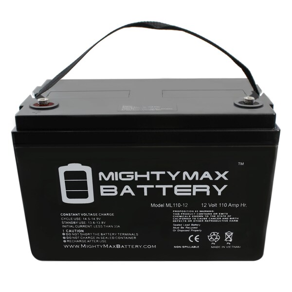 thumbnail image 2 of Mighty Max 12V 5Ah SLA Replacement Battery F2 Terminals - For Alarm, Scooters, UPS 2 of 6