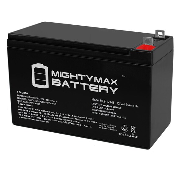 12V 5Ah F2 SLA Replacement Battery For Bb Battery HR5.5-12 - 2 Pack