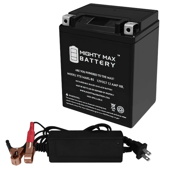 Mighty Max Battery YTX14AHL Replaces Triumph Speed Triple 1997