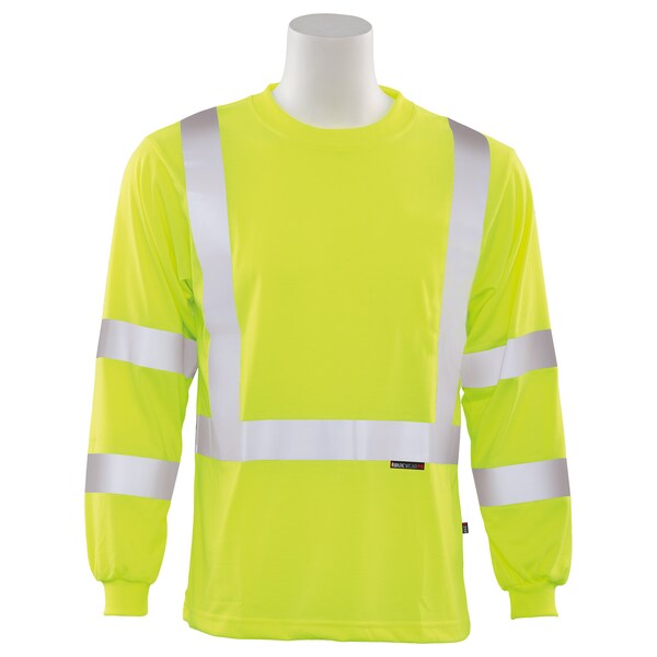 Deltaplus 9503IFR Flame Resistant Long Sleeve T-Shirt, Lime, MD