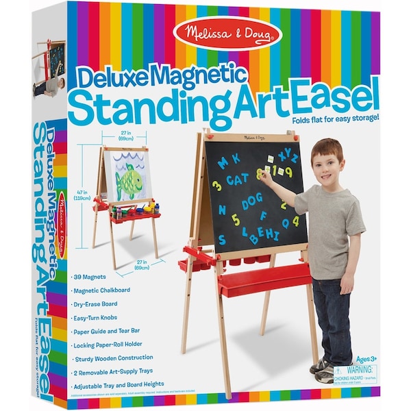 Melissa & Doug Deluxe Magnetic Standing Art Easel 9336