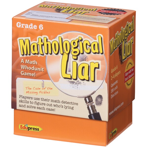 Edupress Mathological Liar, Grade 6 TCR63399 | Zoro