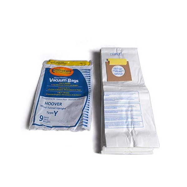 18-Pack Hoover Windtunnel Type Y Vacuum Bags – Envirocare Microfiltration, Compatible Upright Models