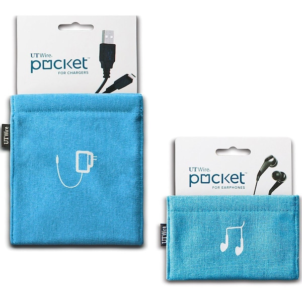 UT Wire Earbud and Charger Travel Pouch