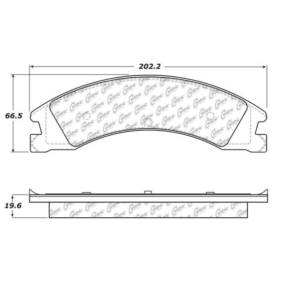 Centric Parts 106.13300 106 Series Posi Quiet Semi Metallic Brake Pad Centric Parts 106.13300 106 Series Posi Quiet Semi Metallic Brake Pad