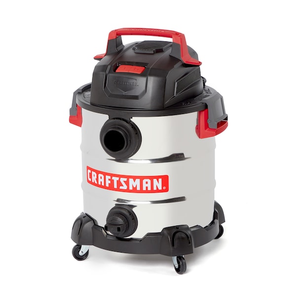 Craftsman 10 Gallon 6.0 Peak HP Stainless Steel Wet/Dry Shop