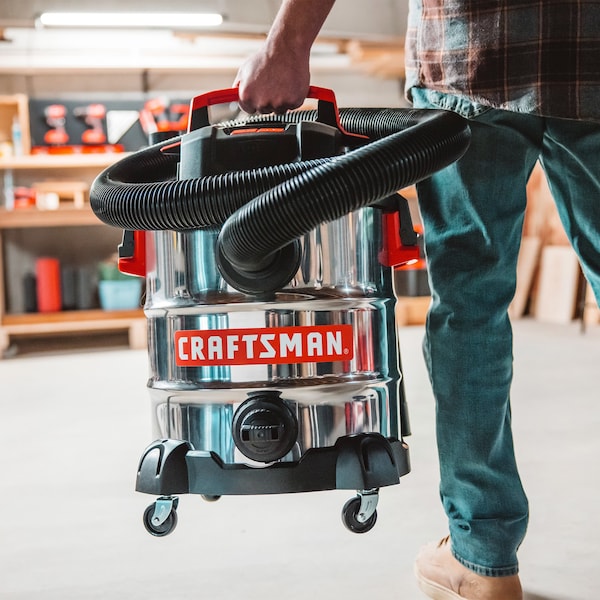 Craftsman 10 Gallon 6.0 Peak HP Stainless Steel Wet/Dry Shop