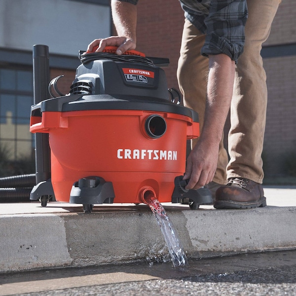 Craftsman 12 Gallon 6.0 Peak HP Wet/Dry Vac, Portable Shop Vacuum