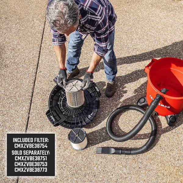 Craftsman 20 Gallon 6.5 Peak HP Wet/Dry Vac, Heavy-Duty Shop