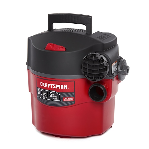 Craftsman 5 Gallon 5.0 Peak HP Wall-Mountable Wet/Dry Shop Vacuum