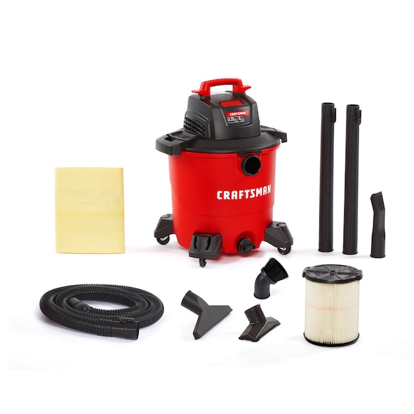 Craftsman 9 Gallon 4.25 Peak HP Wet/Dry Shop Vacuum with Dusting Brush and Attachments CMXEVBE18690 - main