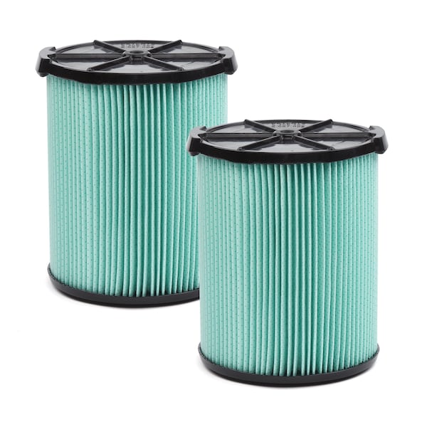 Craftsman 2pk HEPA Media Wet/Dry Vac Replacement Filter for 5 to 20 Gallon Shop Vacuums, 2PK CMXZVBE38777 - main