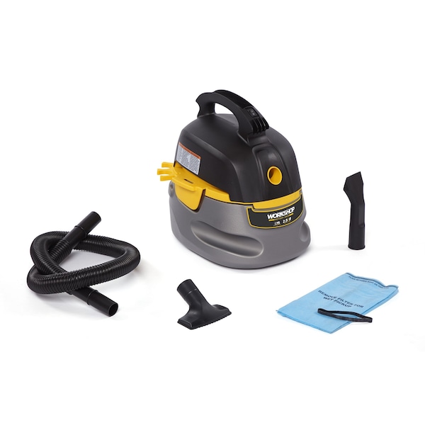 Workshop Wet/Dry Vacs Portable 2.5 Gal. 1.75 Peak HP Wet/Dry Shop Vacuum with Accessories WS0255VA - main