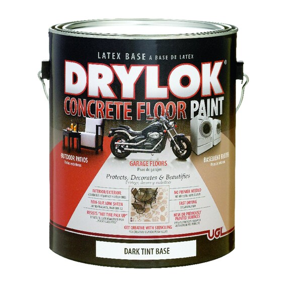 Drylok Flat Dark Tint Base Latex-Based Latex Concrete & Garage Floor ...