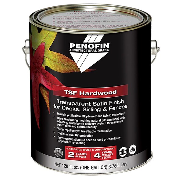 Penofin TSF Hardwood Transparent Satin Ipe Water-Based Water ...