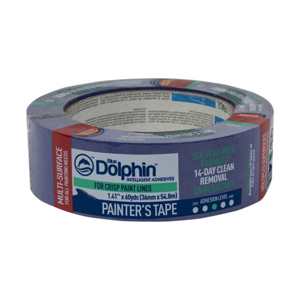 Blue Dolphin Blue Dolphin 1.41 in. W X 60 yd L Blue Medium Strength Painter's Tape 1 pk TP BDT 0150 - main