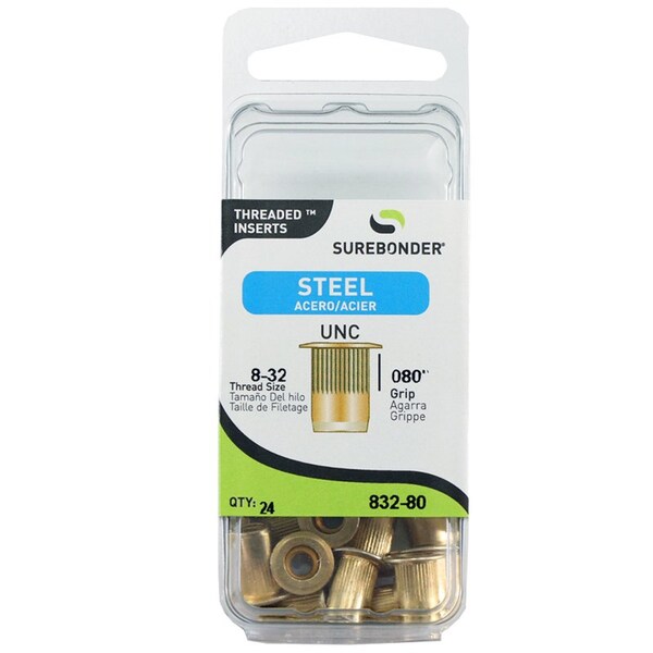 Surebonder 832-80 $14.64 RIVETS STEEL GOLD 24PC Zoro.com Surebonder 832-80 $14.64 RIVETS STEEL GOLD 24PC Zoro.com