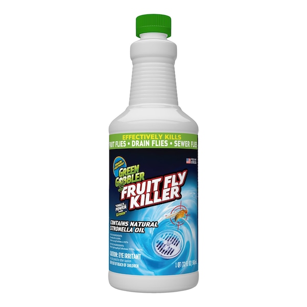 GREEN GOBBLER 32OZ FRUIT FLY  DRAIN KILLER