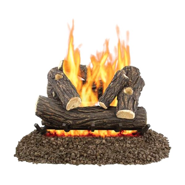Pleasant Hearth Willow Oak Fireplace Log Set