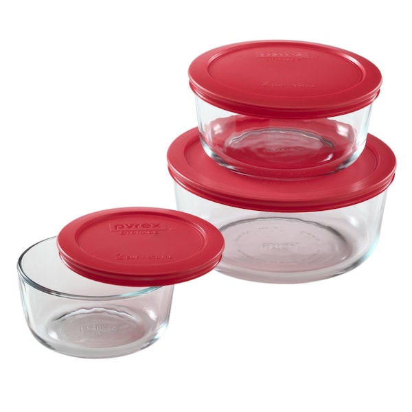 Pyrex 6-Piece Food Storage Container Set