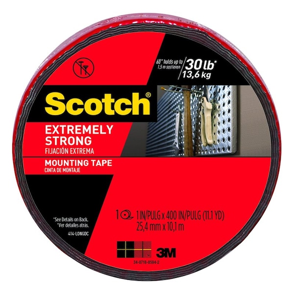 3M MOUNTING TAPE BLK 400X1