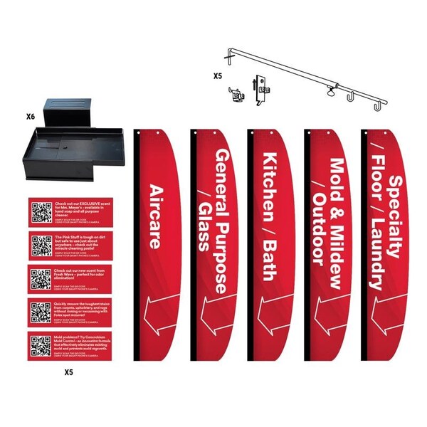 Clean Down Sundries Retail First Standard Paint/Sundries/Cleaning Sign Kit Updated Cleaning ...