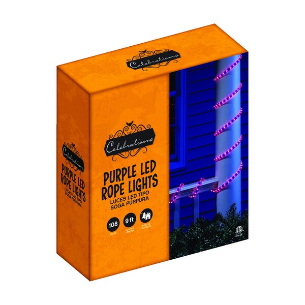 Celebrations Led Purple Rope Light 9' 34509-71 | Zoro