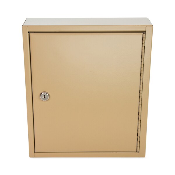 Controltek Key Lockable Key Cabinet, 60-Key, Metal, Sand, 10.63 x 3 x ...