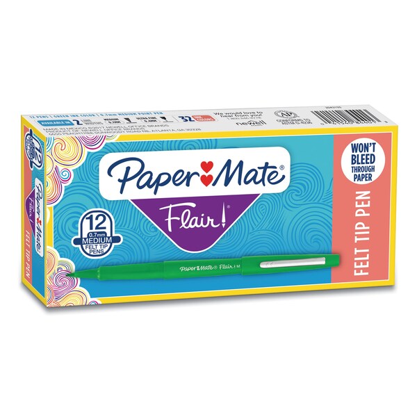 Paper Mate Flair Felt-Tip Porous Point Pens Medium Point .7 mm 8440152 Paper Mate Flair Felt-Tip Porous Point Pens Medium Point .7 mm 8440152