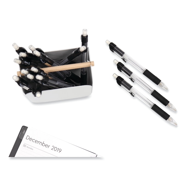 Zebra Z-Grip Druckbleistift, 0,7 Mm, Klarer Schaft – 12er Pack, Mit Latex-freiem Griff Und Metallclip