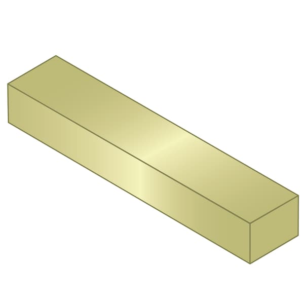 Zinc Color Key Mak-A-Key Undersized Key Stock, Carbon Steel, Zinc Yellow Trivalent ...