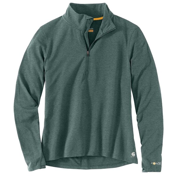 carhartt women's force delmont quarter zip shirt