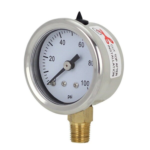 Reotemp Instruments Reotemp Instruments Reotemp Pg15 Industrial Stainless/Brass Gauge, 1 ...