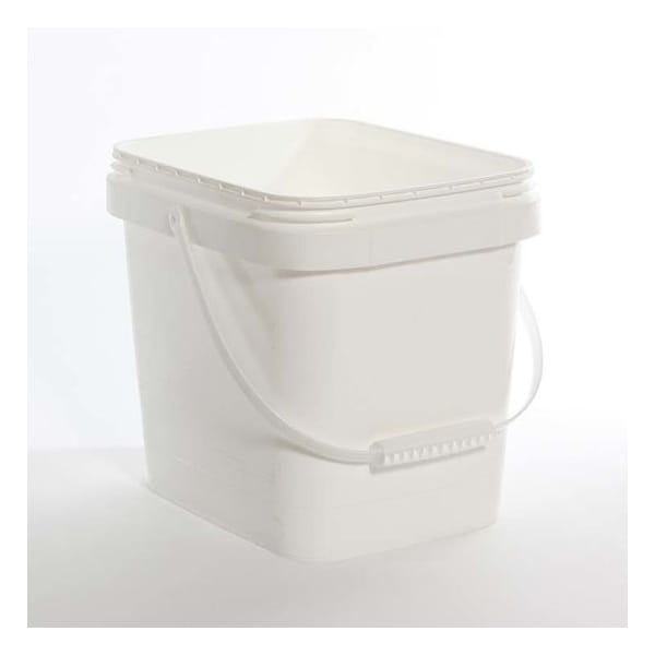 Pipeline Packaging Open Head Pail, HDPE, White, 3.5 gal., Height: 10-13/16" 01-05-048-00094 - main