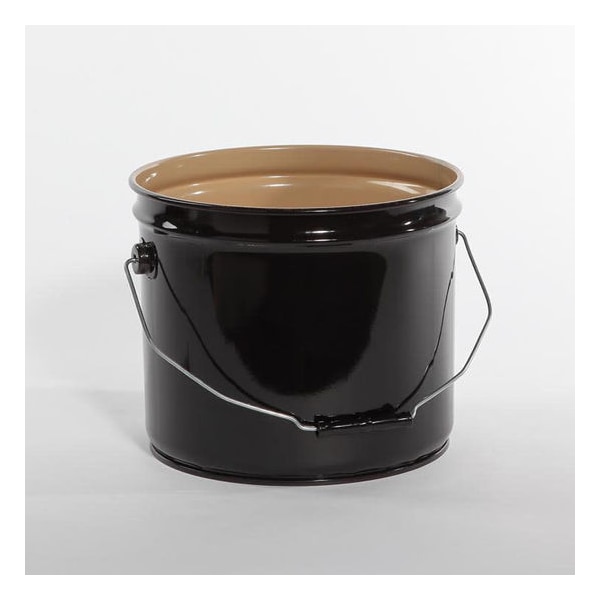 Pipeline Packaging Open Head Pail, Steel, Black, 3.5 gal. 01-19-048-00148 - main