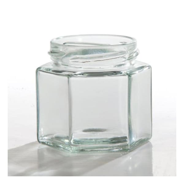 Pipeline Packaging Hex Glass Jar, 4 oz. 08-04-033-00013 - main