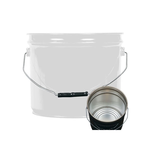 Pipeline Packaging Open Head Pail, Steel, White, 3.5 gal. 01-19-048-00177 - main
