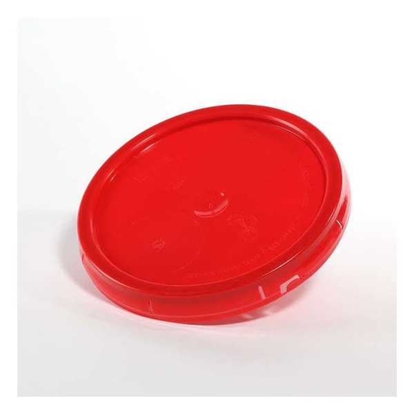Pipeline Packaging Cover, HDPE, Red, 3.56 gal., Height 17/16" 0105