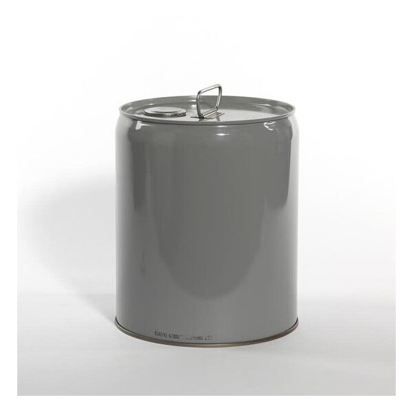 Pipeline Packaging Tight Head Pail, Steel, Gray, 5 gal., UN Rating Liquid: X1.6/300 01-19-079-00014 - main