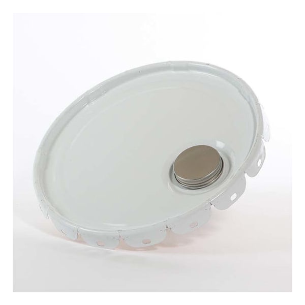 Pipeline Packaging Cover, Steel, White, 5 gal., Type: Lug, Spout 01-19-020-00264 - main