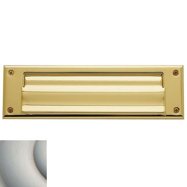 Baldwin Estate Lifetime Satin Nickel Mail Slot 0017.056 - main