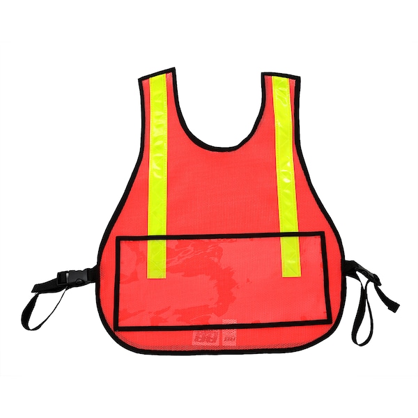 R&B Fabrications Traffic Safety Vest with Window, Orange 003OR-WINDOW - main