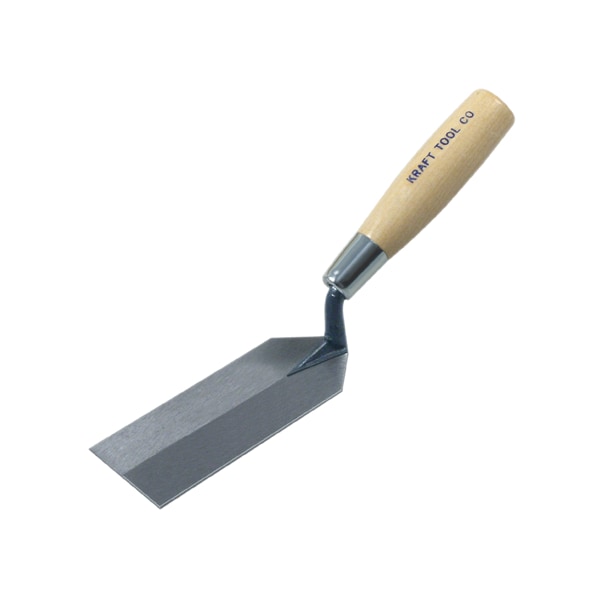 Kraft Tool Margin Trowel w/Wood Hand, 5" x 1-1/2 GG431 - main