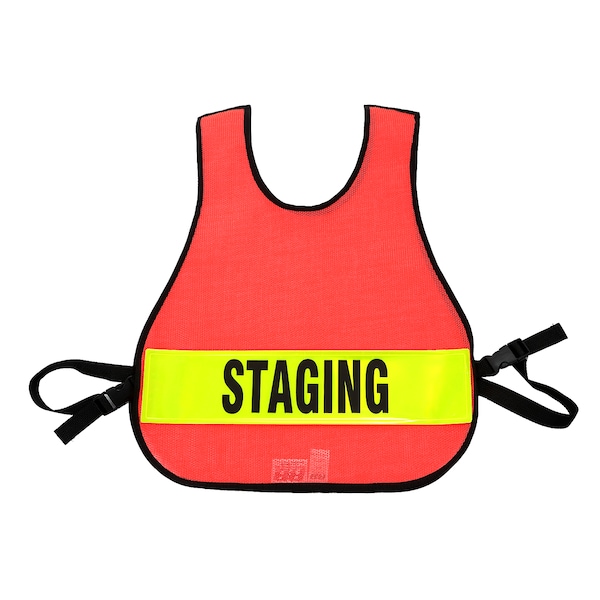 R&B Fabrications Safety Vest Staging, Safety, Orange 005OR-STA - main